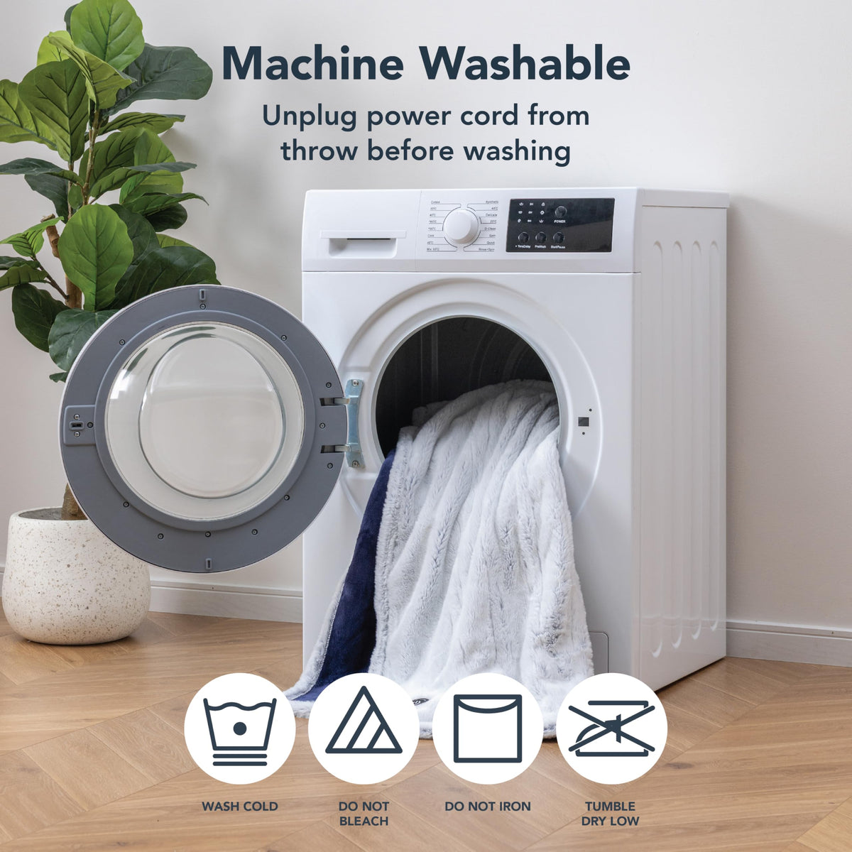 Berkshire Blanket machine washable care instructions after use