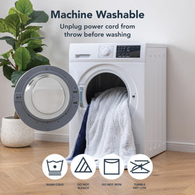 Berkshire Blanket machine washable care instructions after use