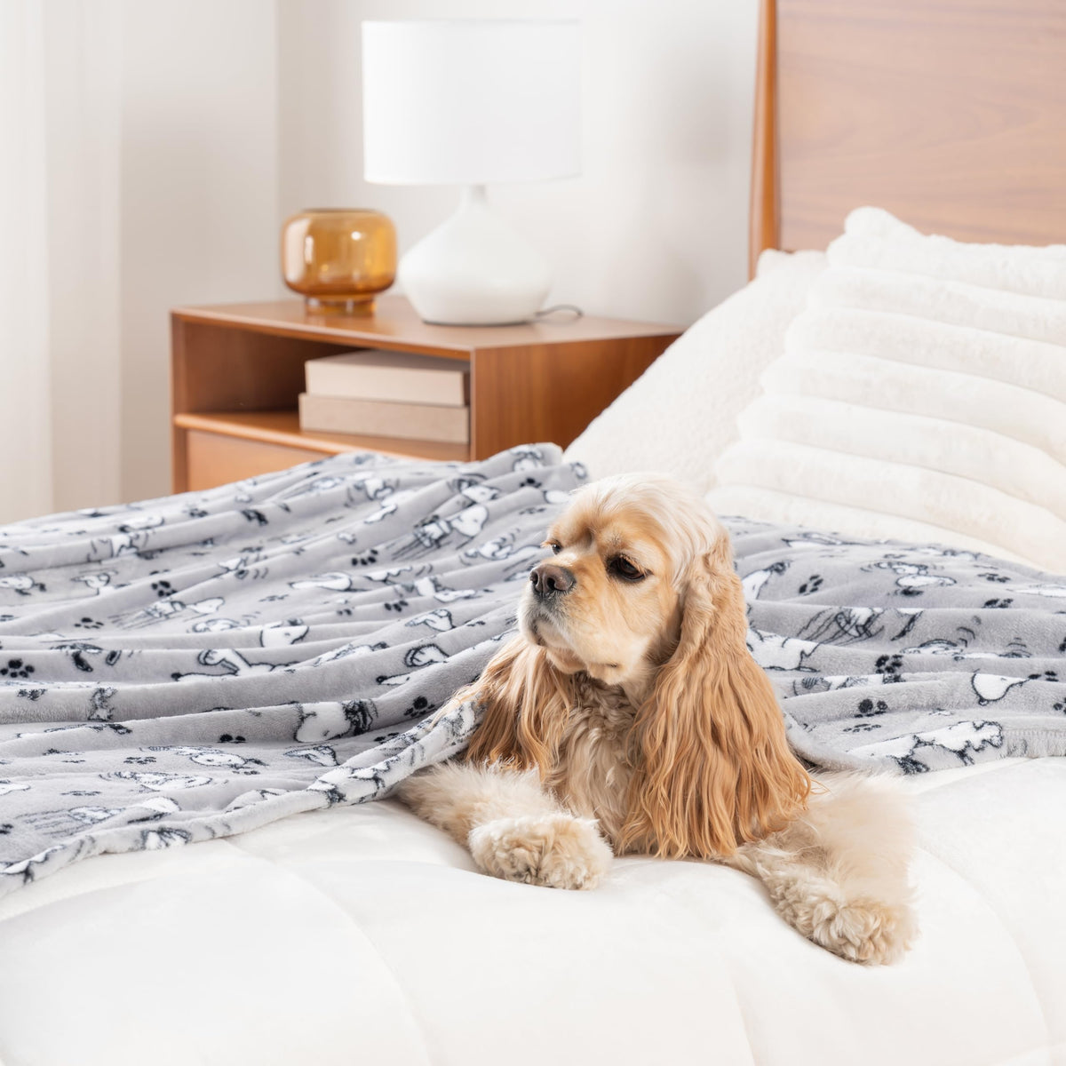 55x70 inch Berkshire Blanket throw offers generous coverage for movie nights.