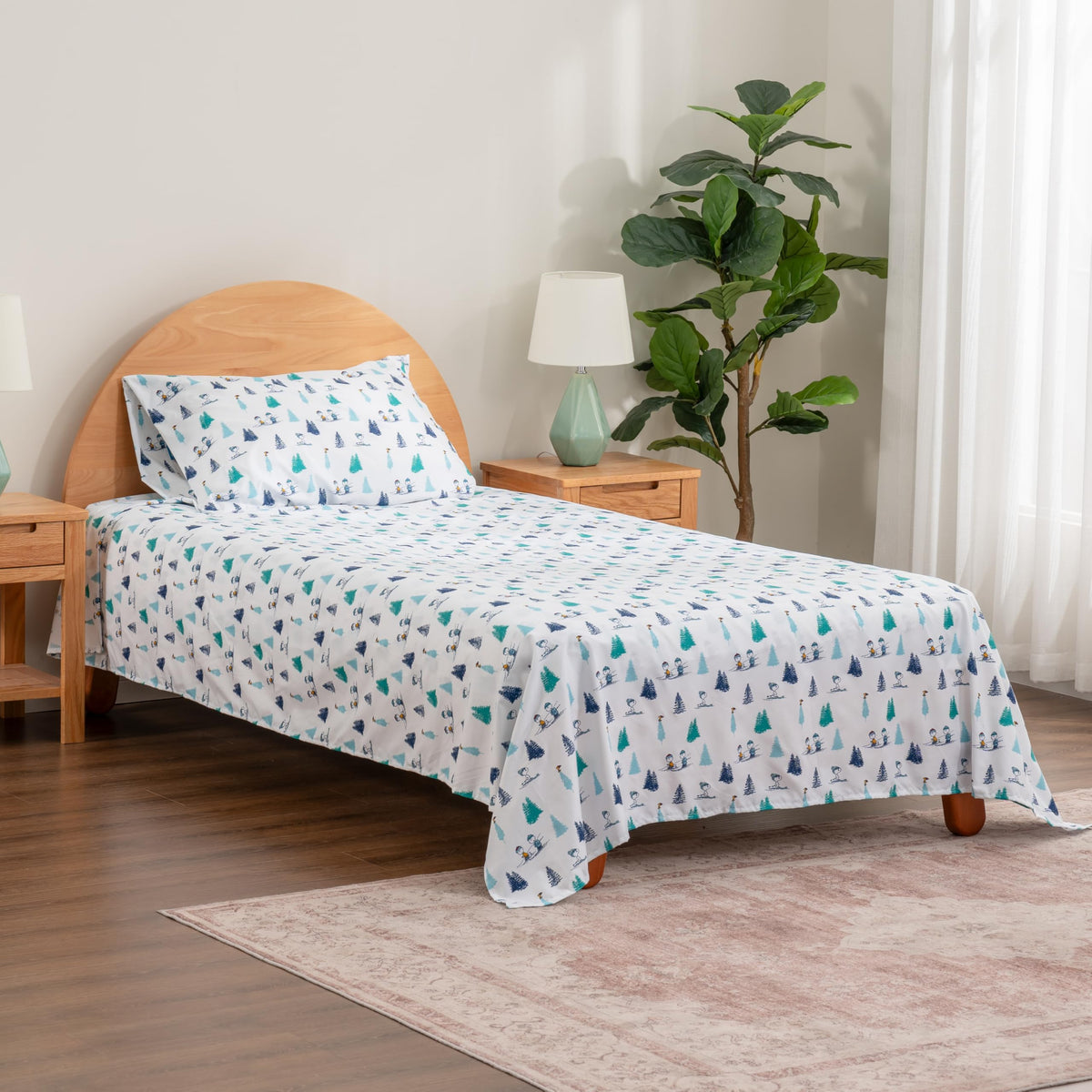 Berkshire Blanket Peanuts microfiber sheet—soft, breathable fabric.