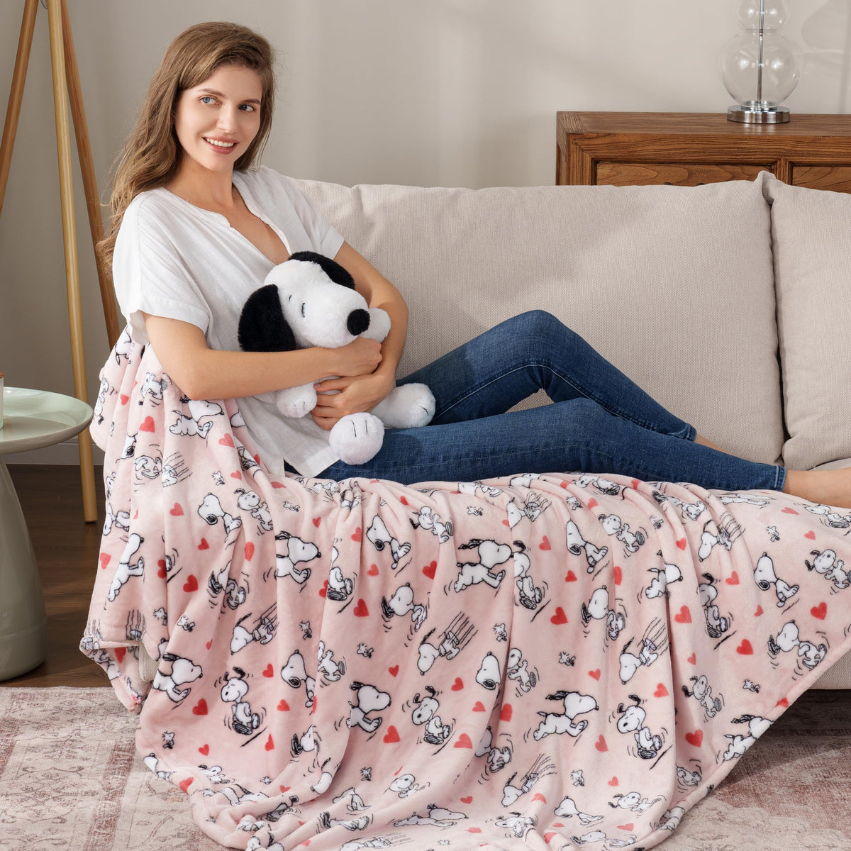 Berkshire Blanket Peanuts machine-washable throw for simple care and lasting color.