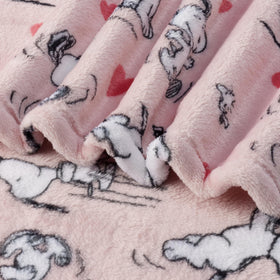 Berkshire Blanket Peanuts Snoopy plush throw presented as a cozy home accent.