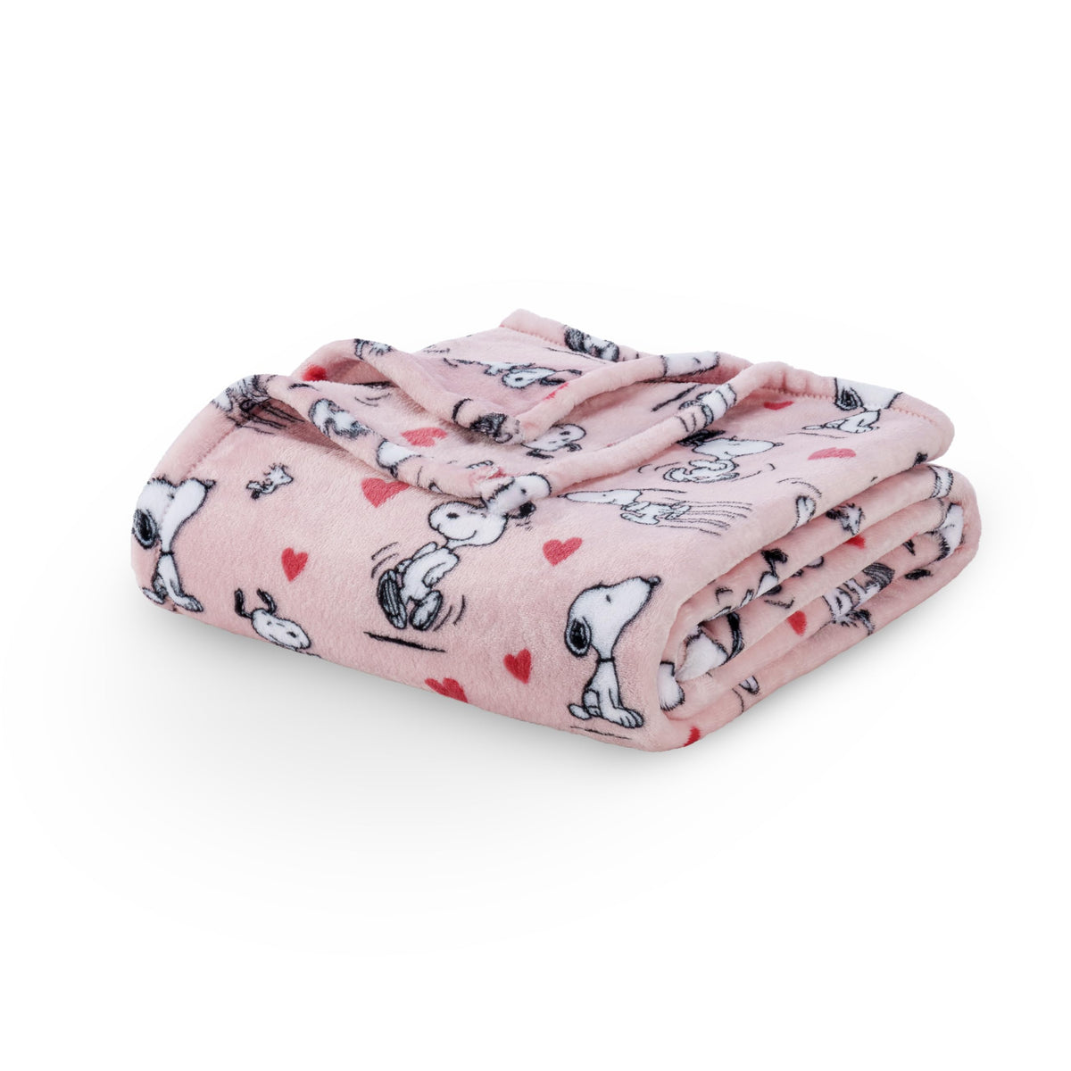 Berkshire Blanket Peanuts Snoopy plush throw front view for cozy lounging.