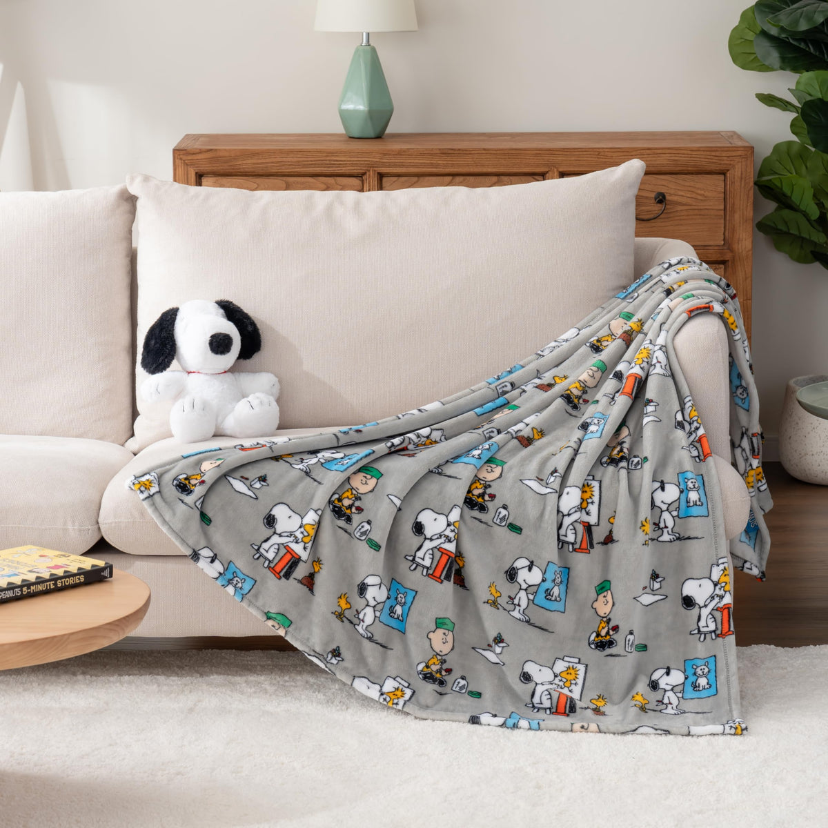 Generous 50x60 size invites full-body warmth for cozy lounging.