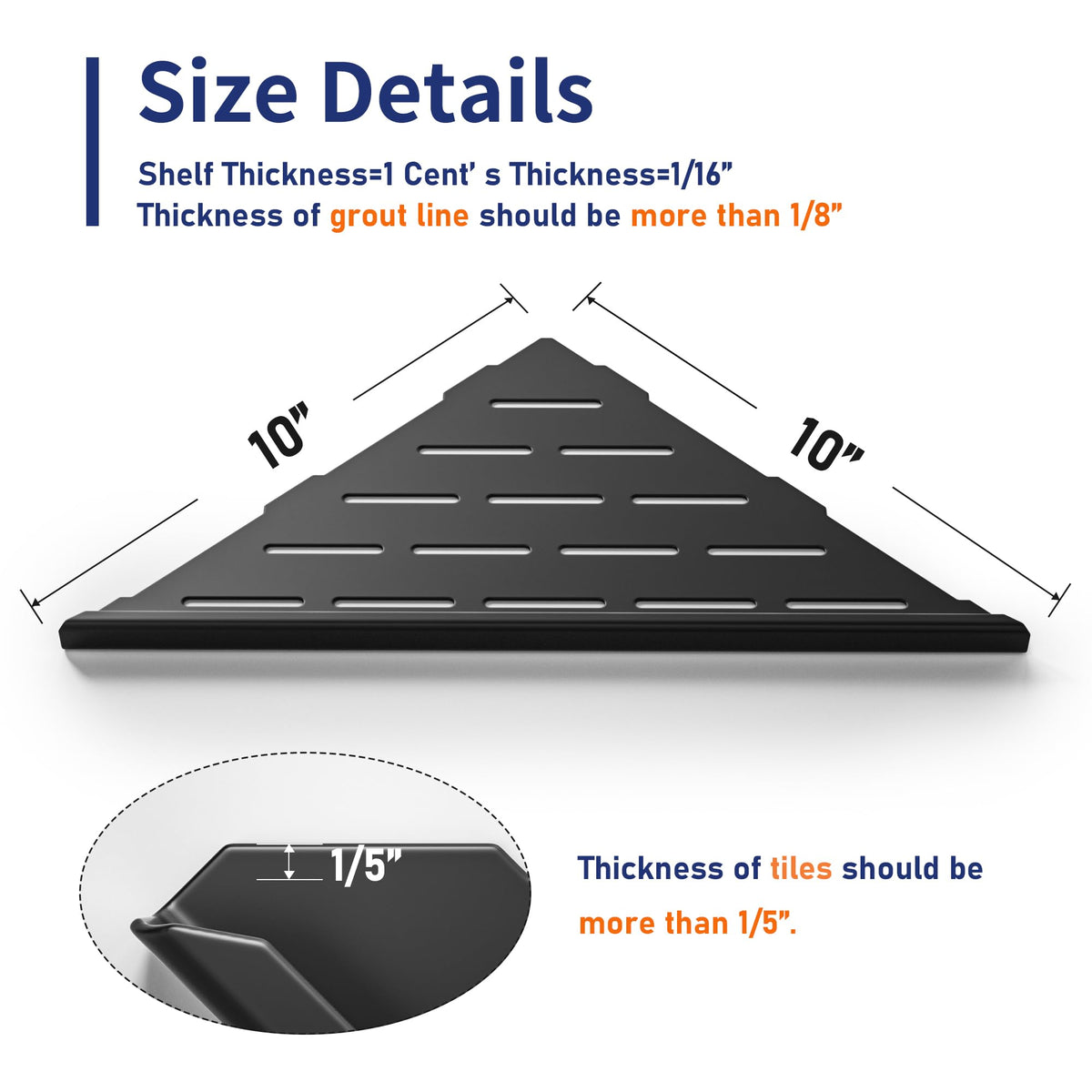 Bernkot stainless steel shelf is low maintenance and durable.