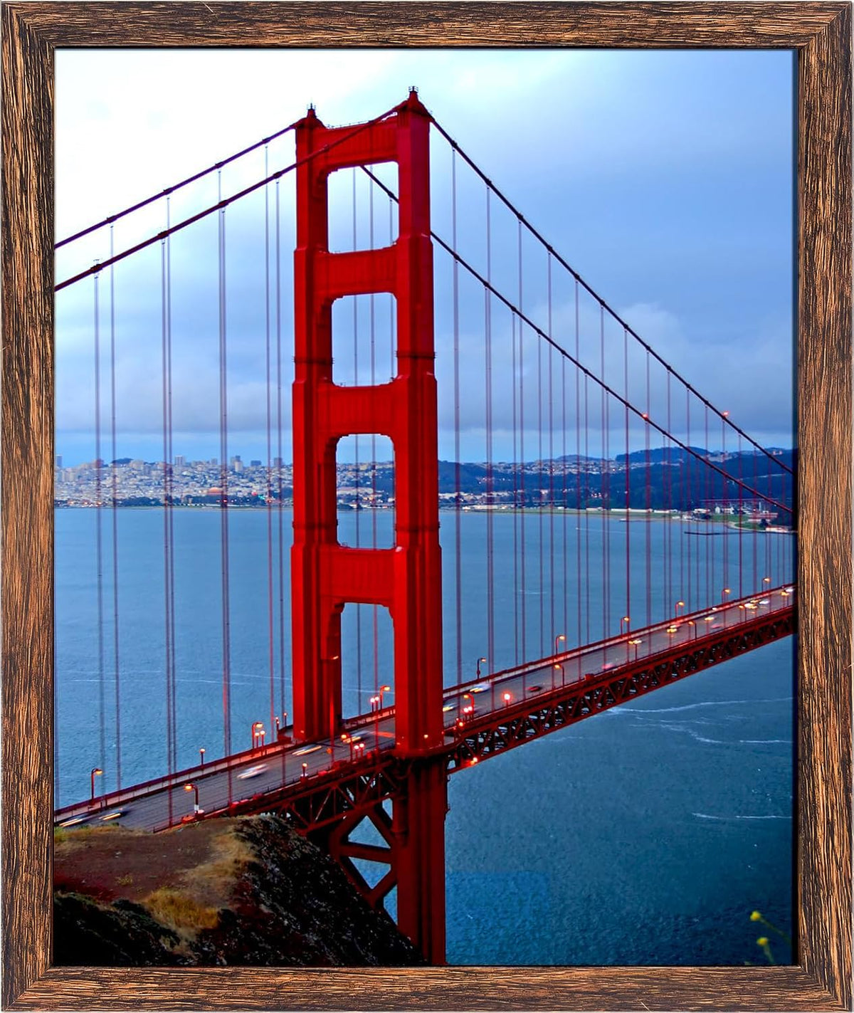 BESCRCL 16x20 brown frame on wall displaying memories with a polished, ready-to-hang look.
