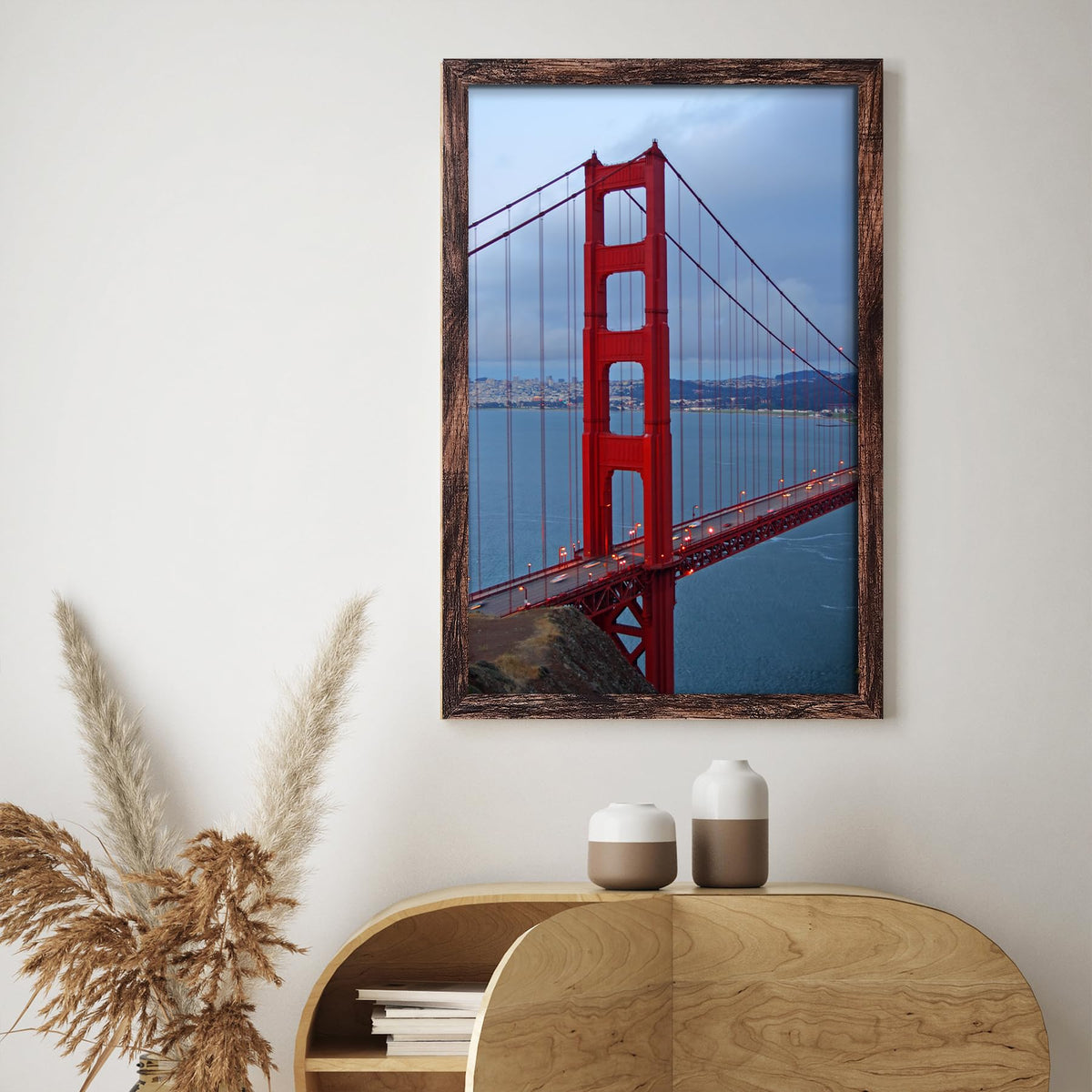 Acrylic front cover in BESCRCL frame with protective films before use