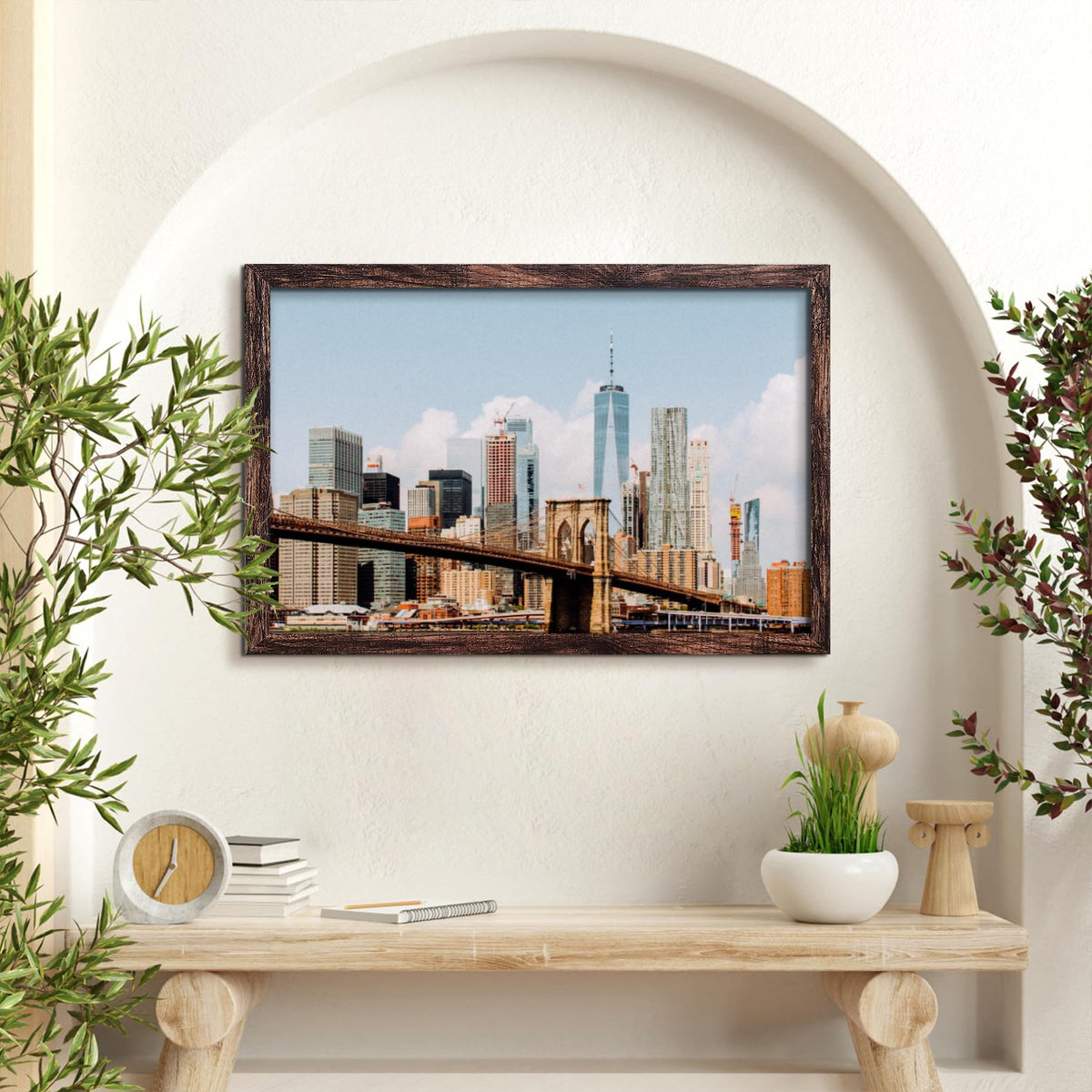 BESCRCL 20x30 frame mounted on wall without mat for maximum image area