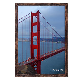BESCRCL 20x30 brown frame on wall displaying a wedding photo with timeless style