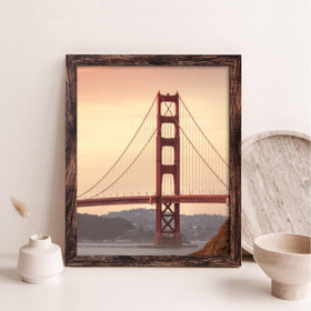 BESCRCL 24x30 brown frame complements neutral decor in modern spaces