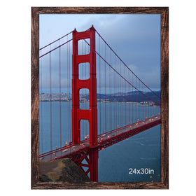 BESCRCL 24x30 brown frame front view for wall display