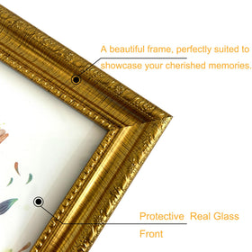 BESCRCL real glass frame offers high clarity and protection.