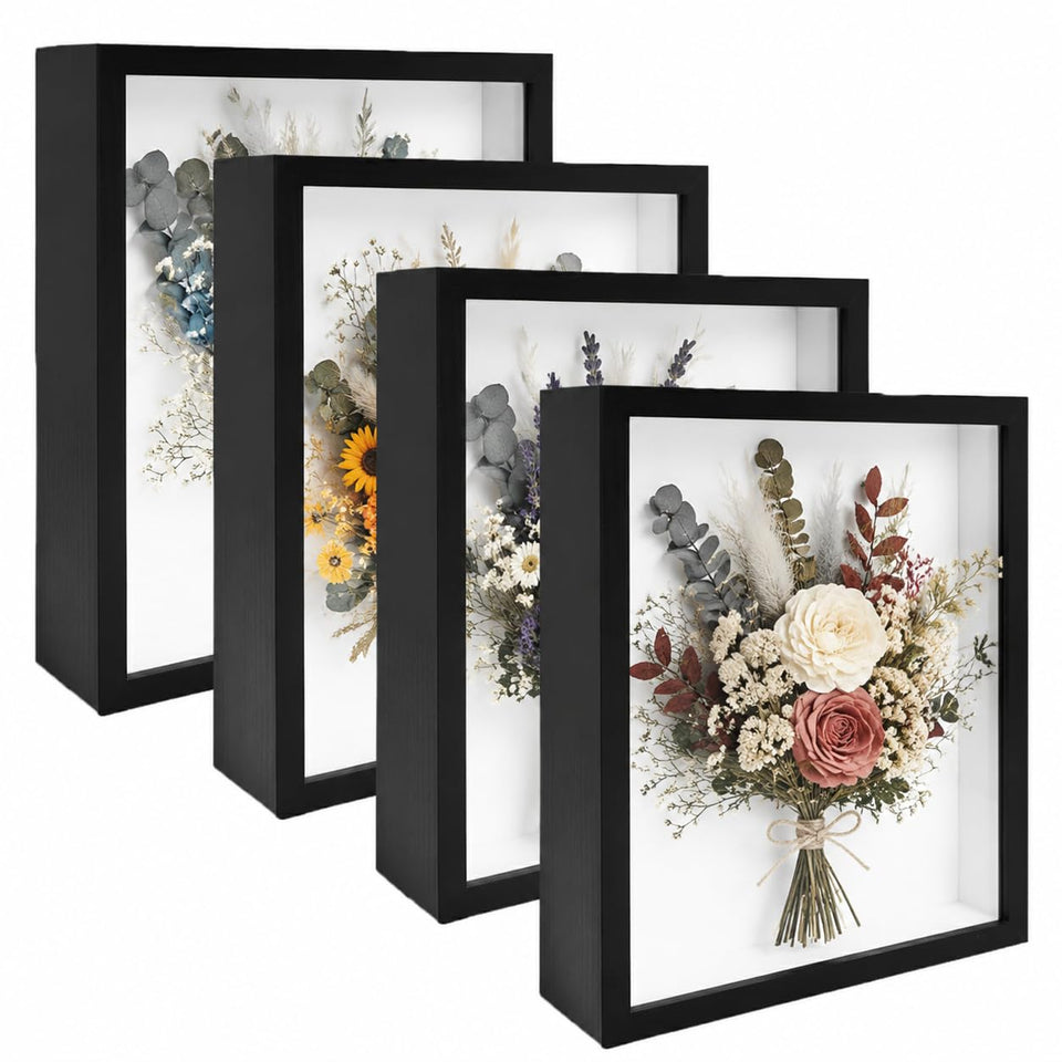BeSlivewell shadow box frame 4-pack for versatile displays