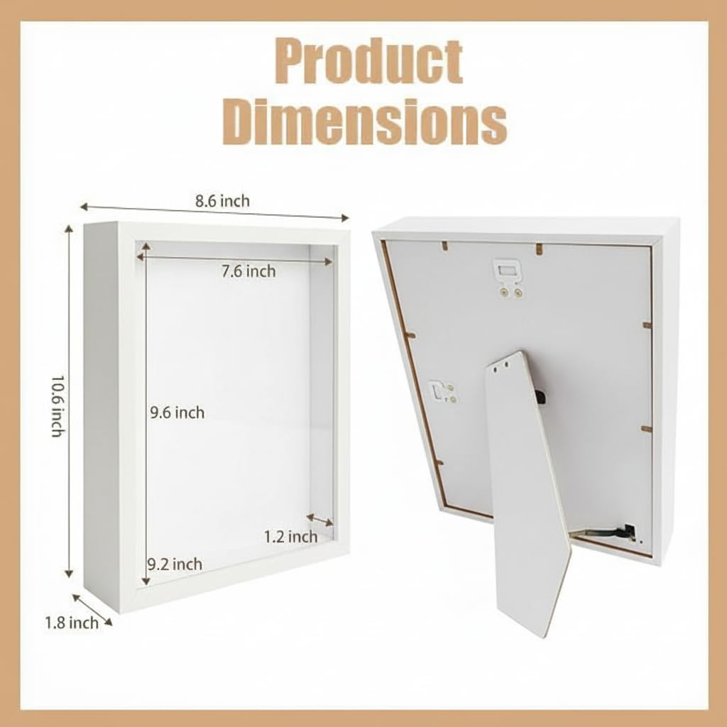 BeSlivewell shadowbox 4-pack with wall-mount option for gallery-ready presentation.