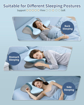 Beslovo removable pillowcase is machine washable for easy care.