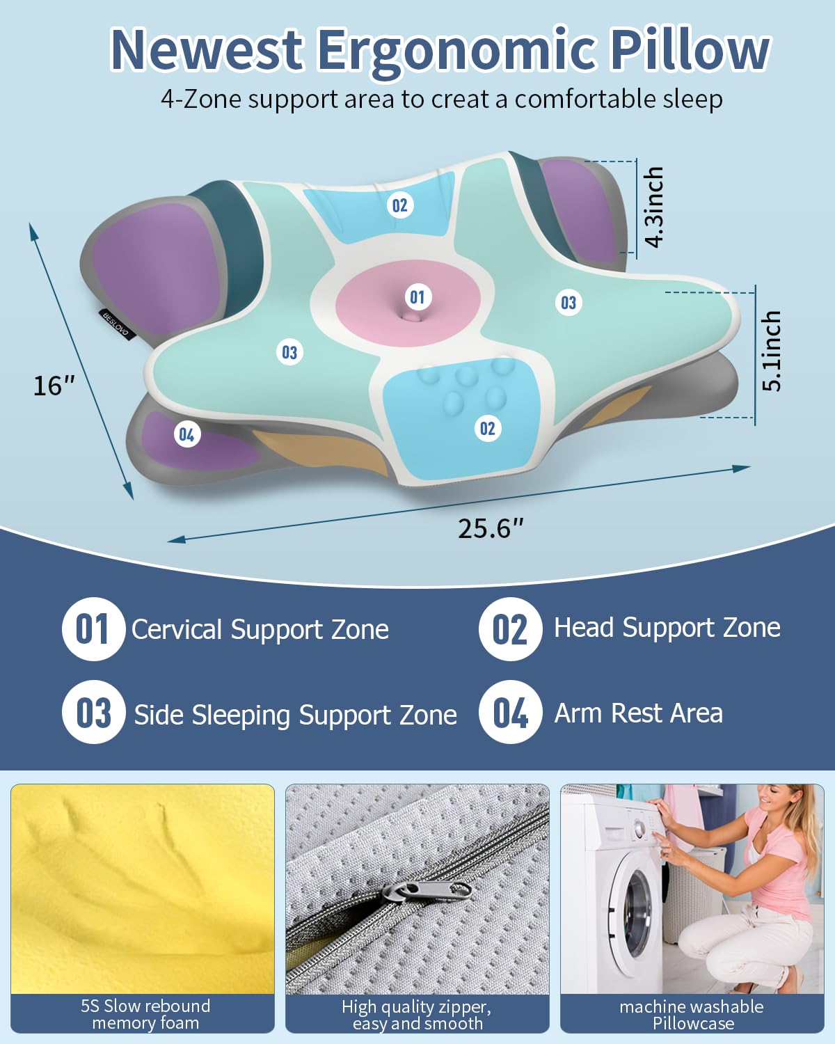 Beslovo two-height design offers customizable sleep height for different sleepers.