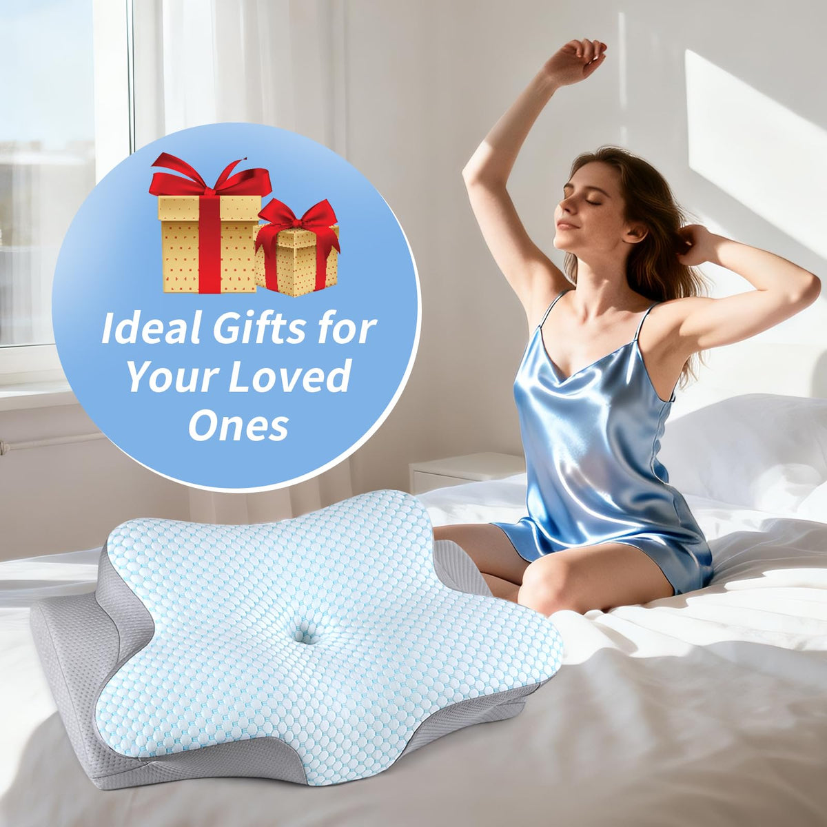 Bespillow armrest area enables comfortable arm positioning during sleep.