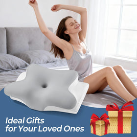 Bespillow cervical neck pillow removable cover allows easy cleaning and lasting freshness.