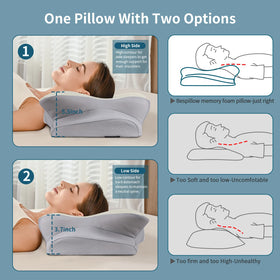 Bespillow detachable pillowcase is machine washable for easy care.