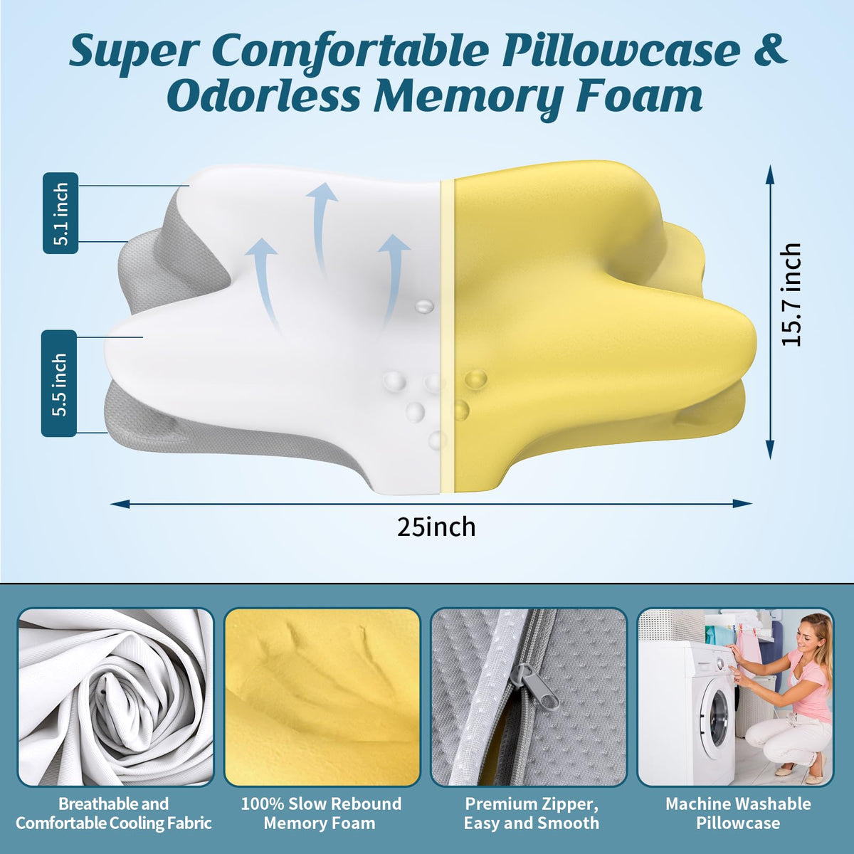 Bespillow ice silk pillowcase stays cool and skin-friendly overnight