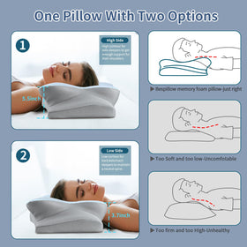 Bespillow memory foam structure maintains shape for lasting neck support.