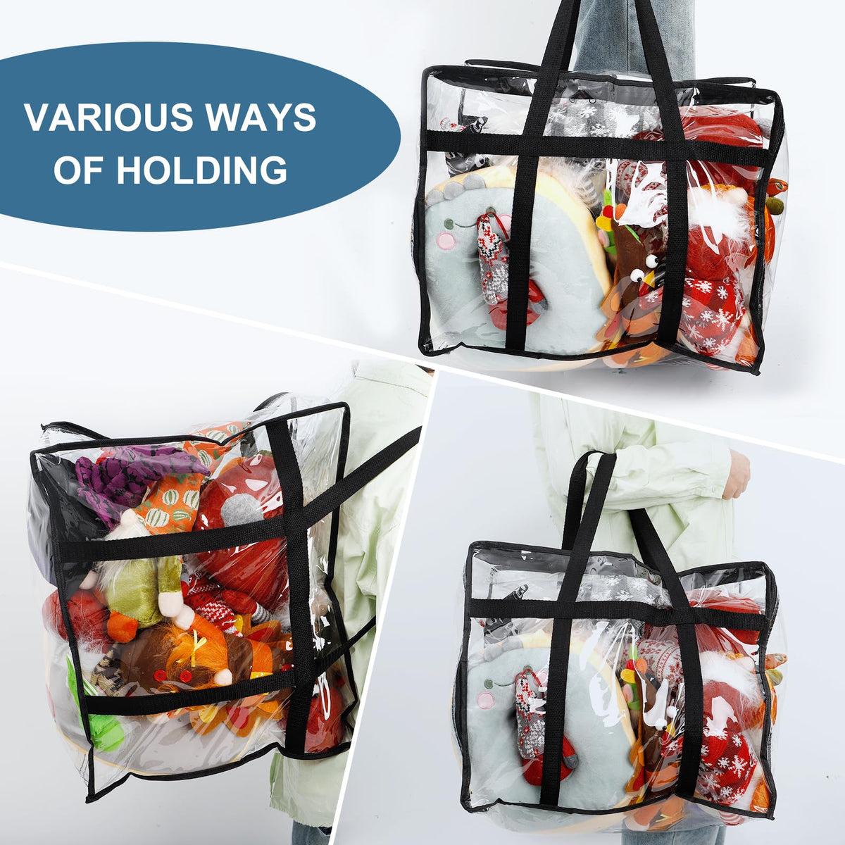Besslly multi-use bags organize clothes, bedding, pillows, and toys for easy moving