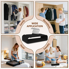 Ideal for dorms, travel, and apartments to stay organized with Besslly hangers.