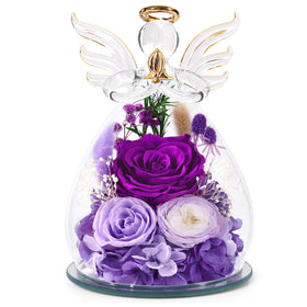 Bessol angel rose dome with soft LED glow for cozy ambiance