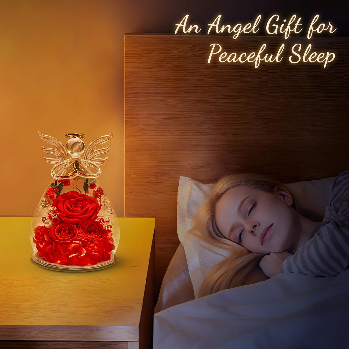 Bessol handcrafted angel rose dome blends sculpture with enduring bloom.
