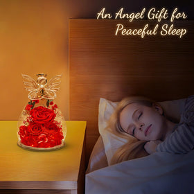 Bessol handcrafted angel rose dome blends sculpture with enduring bloom.