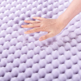 Best Price Mattress egg crate topper promotes airflow and breathable comfort.