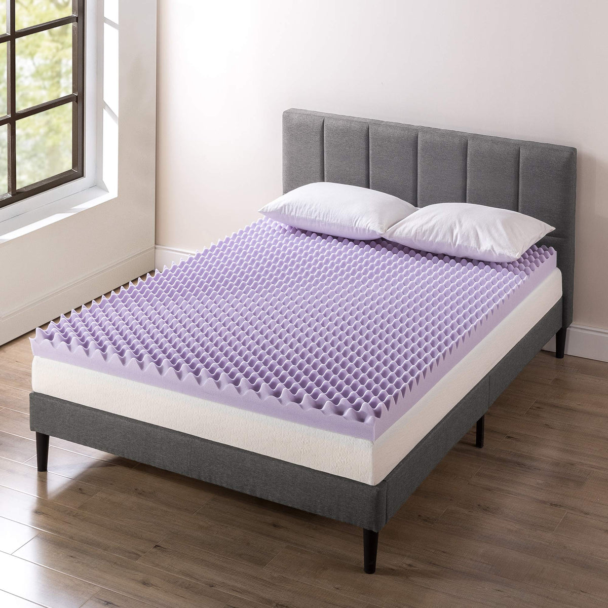 Best Price Mattress lavender-infused memory foam supports deeper, calmer sleep.