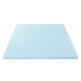 Best Price Mattress memory foam topper conforms to the body with low motion transfer.