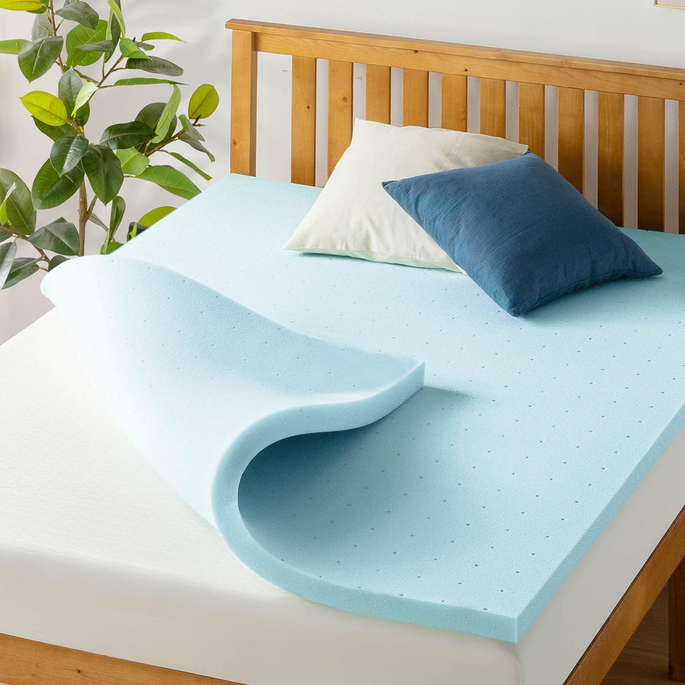 Best Price Mattress ventilated topper on bed improves airflow for cooler sleep.