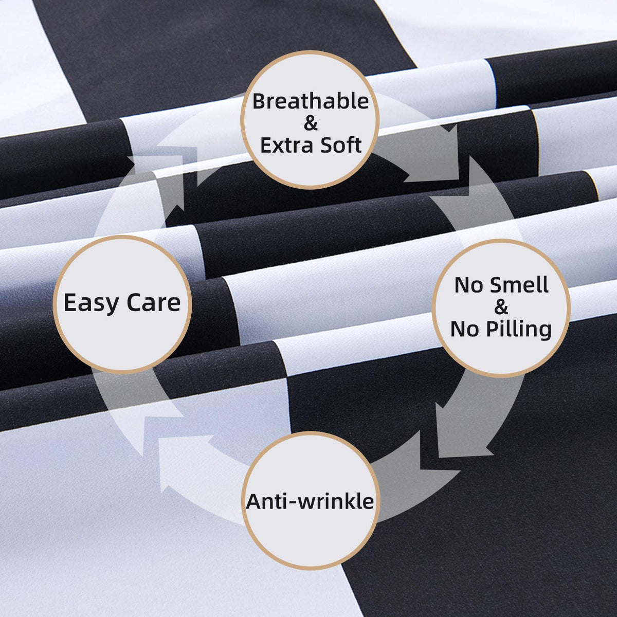 Best Season microfiber fabric close-up highlights softness and easy care.
