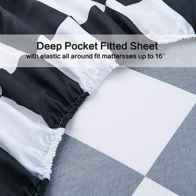 Best Season plaid bedding enhances cozy bedtime ritual.