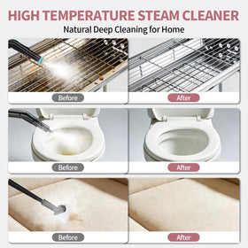 Bestbuy8 steam cleaner long hose and cord for reach.