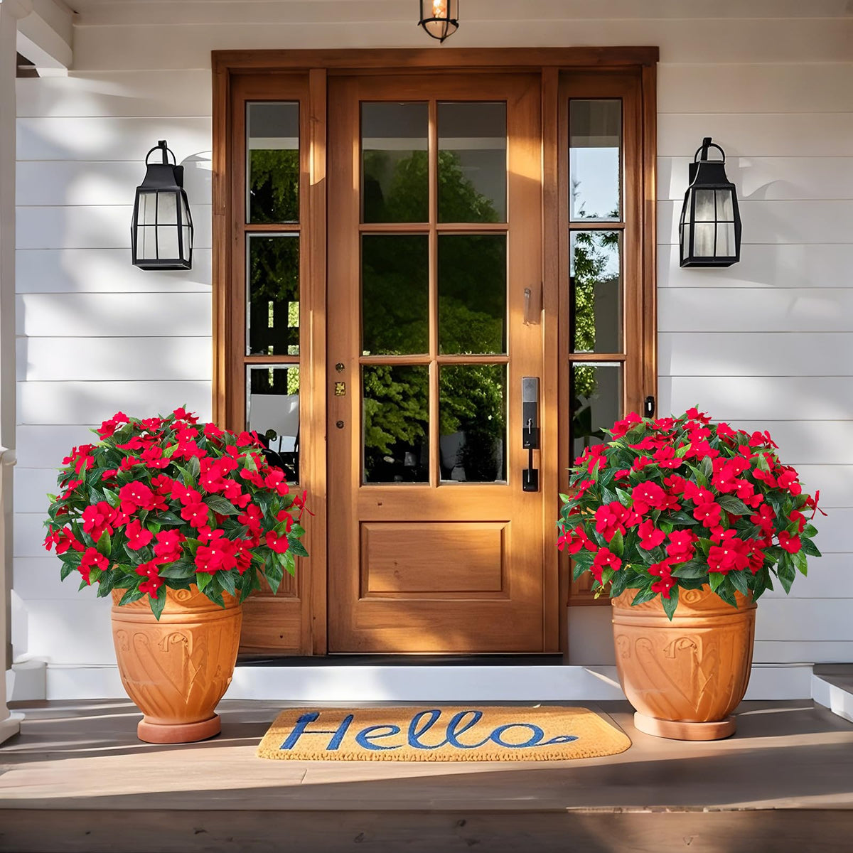 Besteek UV-resistant outdoor flowers withstand sun without fading.