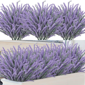 Besteek artificial lavender bundles closeup with realistic petals for elegant decor.