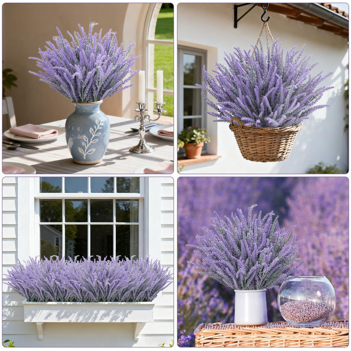 Besteek lavender bundles packaging ready-to-use for quick decorating.