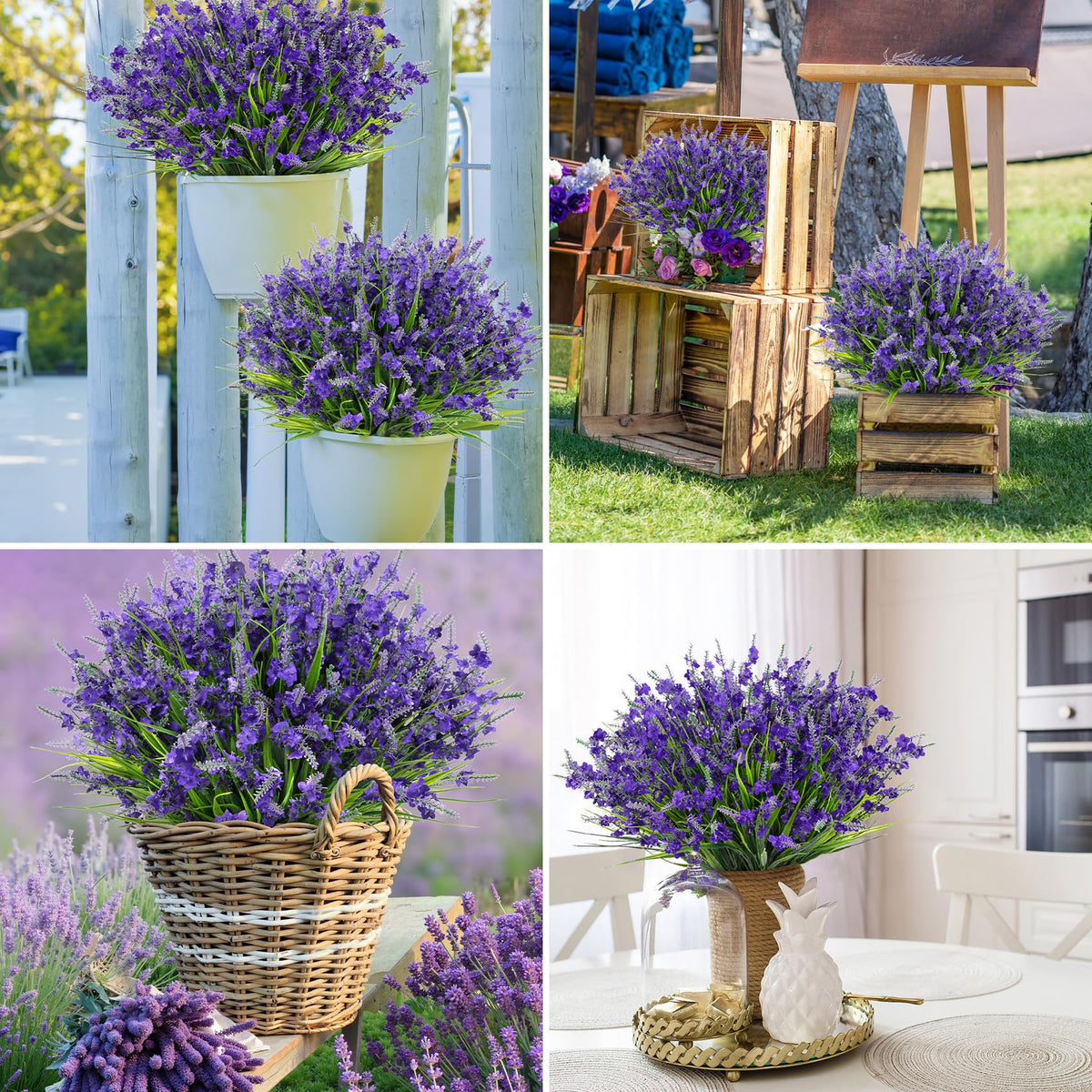 Besteek lavender arrangements suitable for both indoor and outdoor spaces and events.