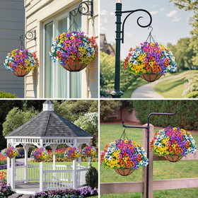 Besteek UV-resistant faux flowers stay bright with minimal care in any season