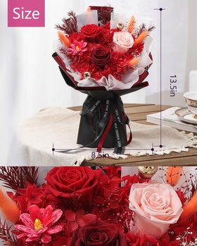 BestFlower Eternal bouquet in blue adds serene color to living spaces