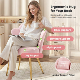BestGlory Vanity chair with adjustable feet stays level on uneven floors