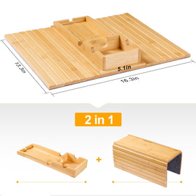 Bestjing couch snack tray enhances living room organization.