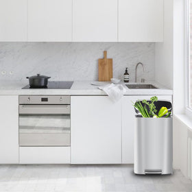 BestMassage trash can suited for kitchen and office spaces with versatile design.