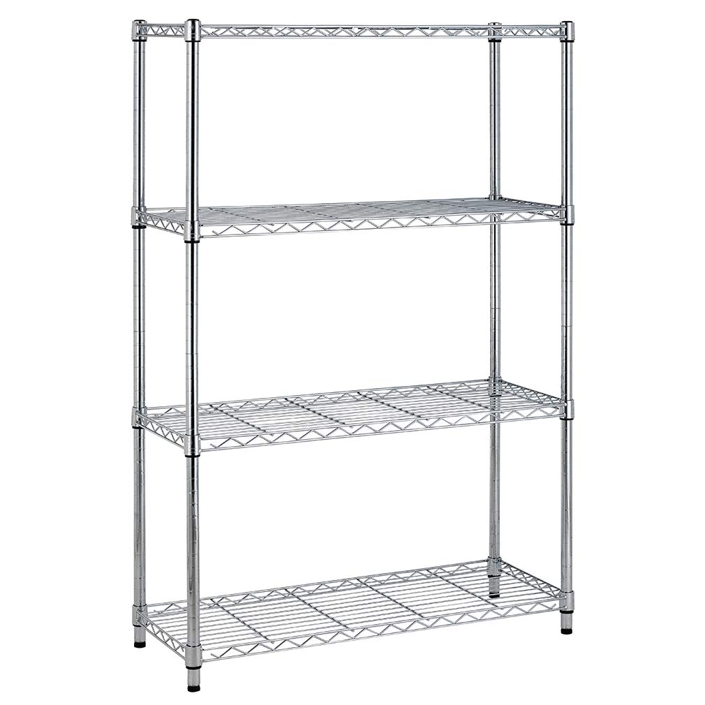 BestOffice 4-storage shelves front view for organized, space-saving storage