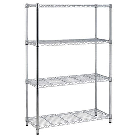 BestOffice 4-storage shelves front view for organized, space-saving storage