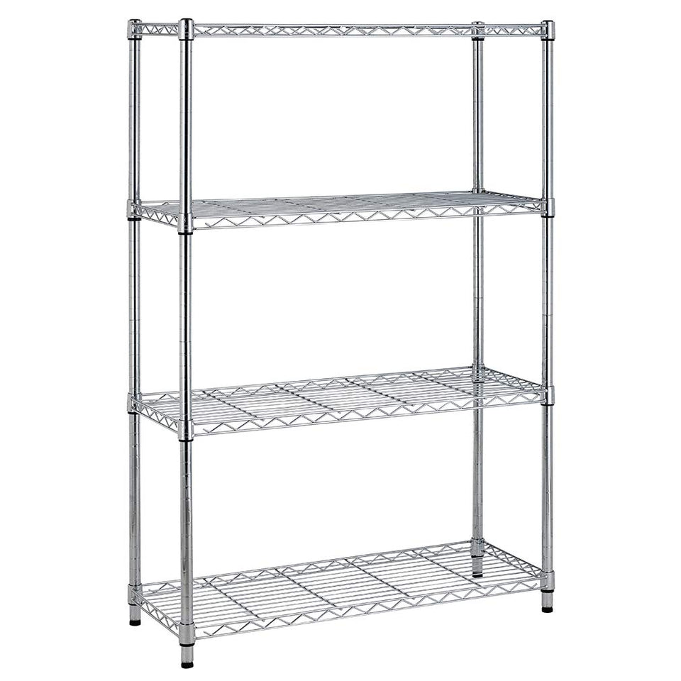 BestOffice 4-storage shelves front view for organized, space-saving storage