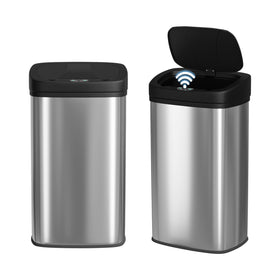 BestOffice 82L sensor trash can lid opens hands-free for clean disposal.